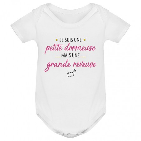 Body bébé Petite dormeuse grande rêveuse