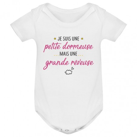 Body bébé Petite dormeuse grande rêveuse