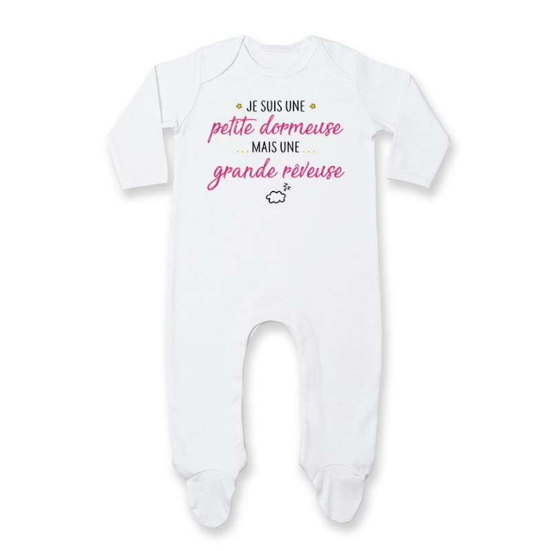 Pyjama bébé Petite dormeuse grande rêveuse Pyjama bébé Petite dormeuse grande rêveuse