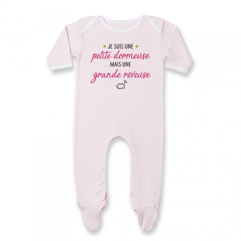 Pyjama bébé Petite dormeuse grande rêveuse Pyjama bébé Petite dormeuse grande rêveuse