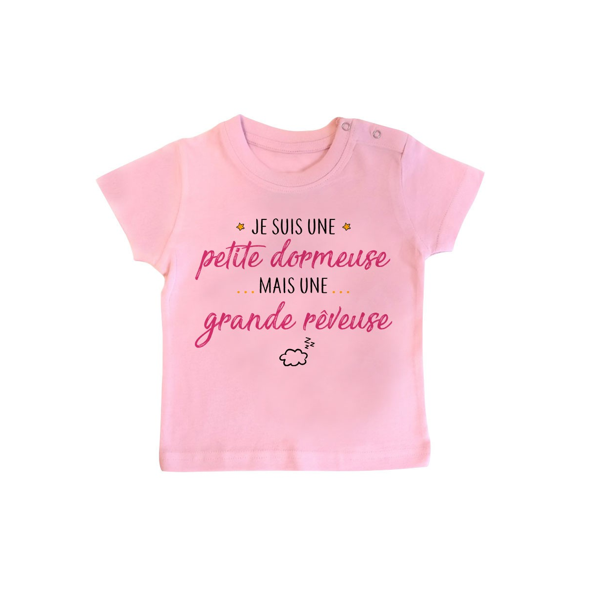 T-Shirt bébé Petite dormeuse grande rêveuse