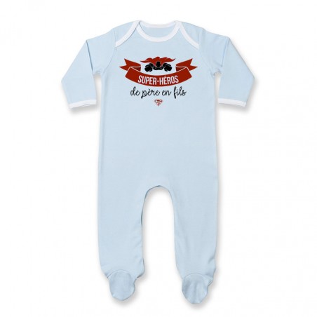 Pyjama bébé Super-héros de père en fils