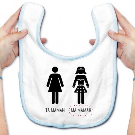 Bavoir bébé Ta maman, Ma maman