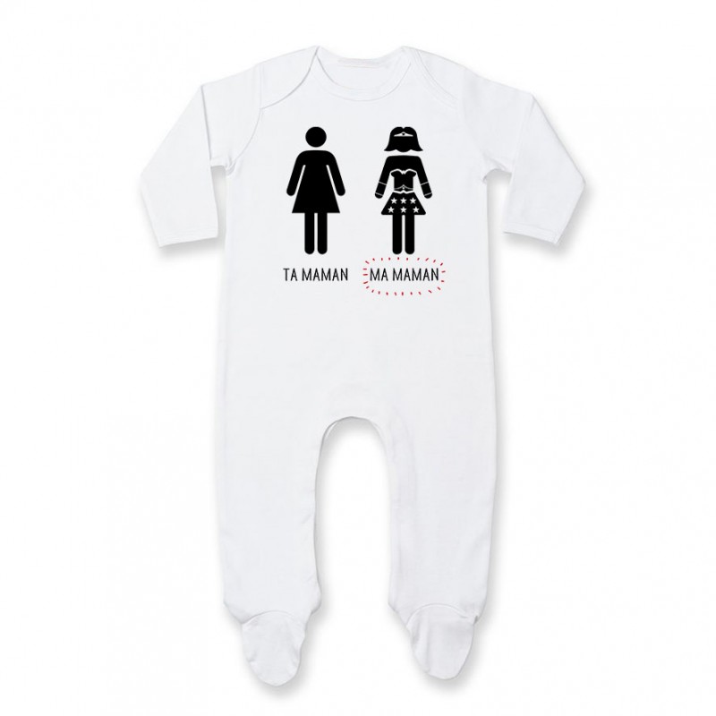 Pyjama bébé Ta maman, Ma maman Pyjama bébé Ta maman, Ma maman