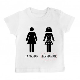 T-Shirt bébé Ta maman, Ma maman