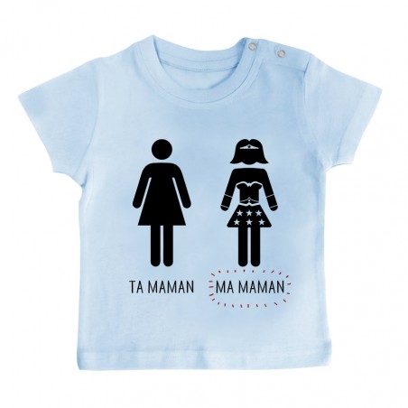 T-Shirt bébé Ta maman, Ma maman