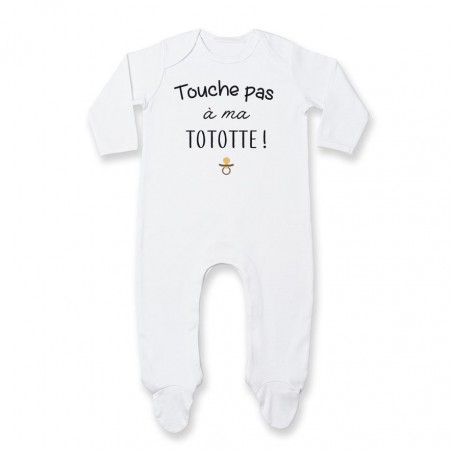 Pyjama bébé Touche pas à ma tototte