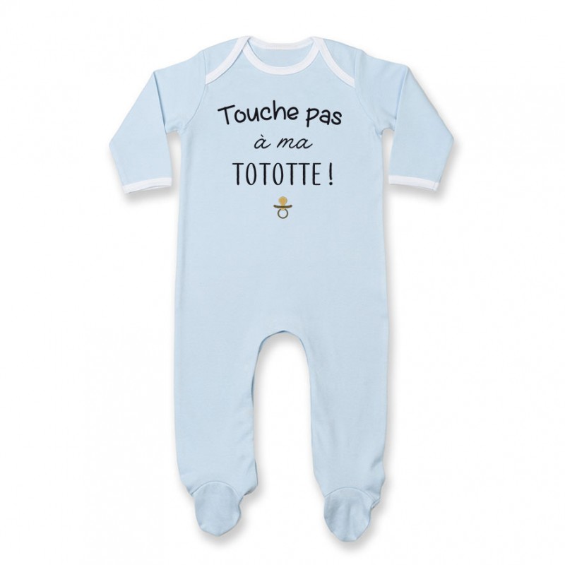 Pyjama bébé Touche pas à ma tototte