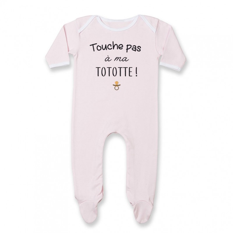 Pyjama bébé Touche pas à ma tototte Pyjama bébé Touche pas à ma tototte