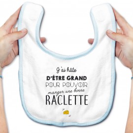 Bavoir bébé Une bonne raclette