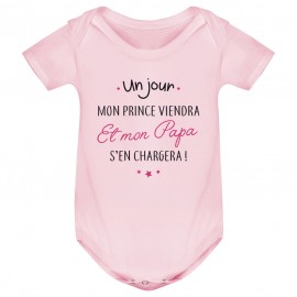 Body bébé Un jour mon prince viendra