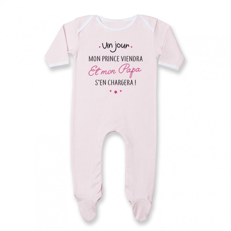 Pyjama bébé Un jour mon prince viendra Pyjama bébé Un jour mon prince viendra