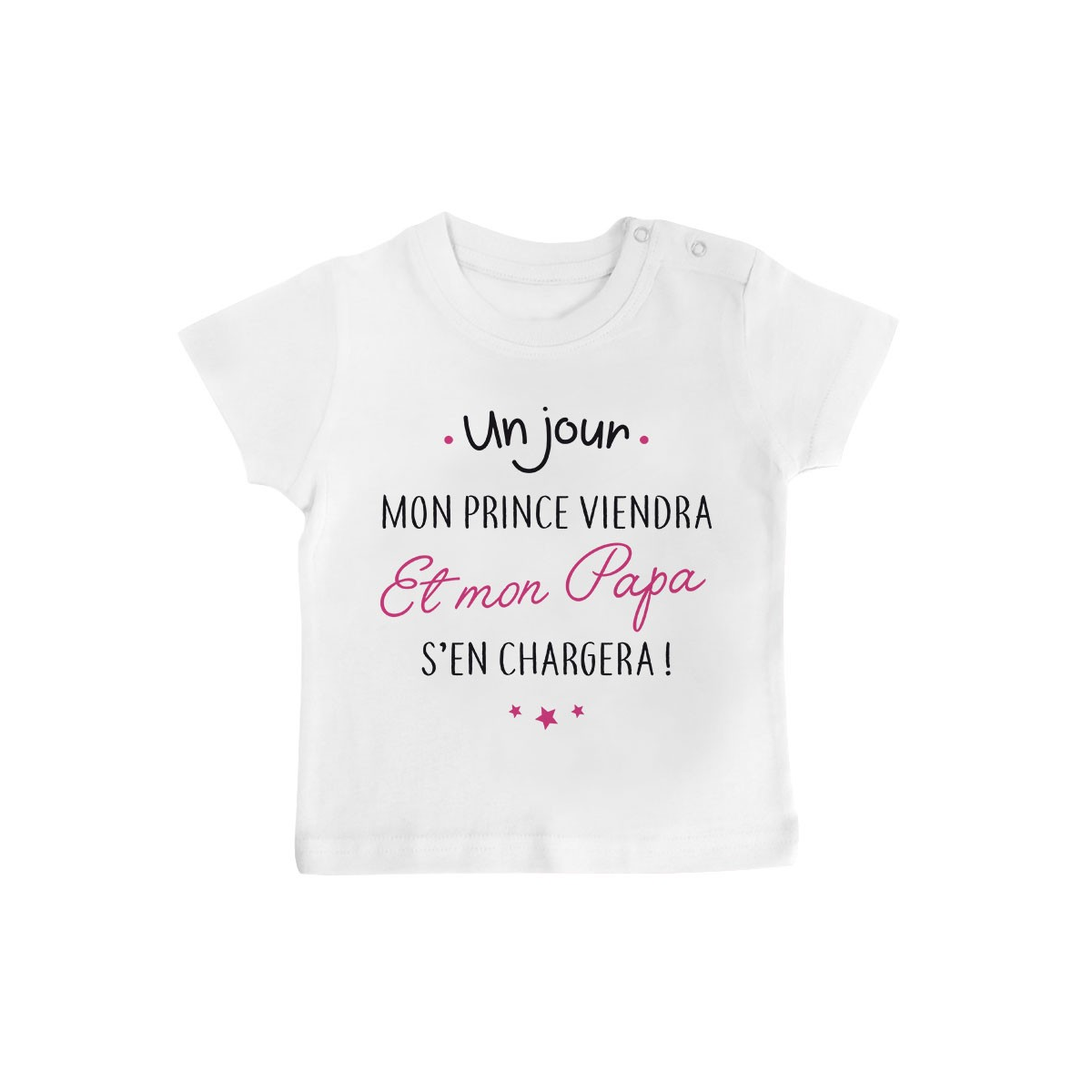 T-Shirt bébé Un jour mon prince viendra