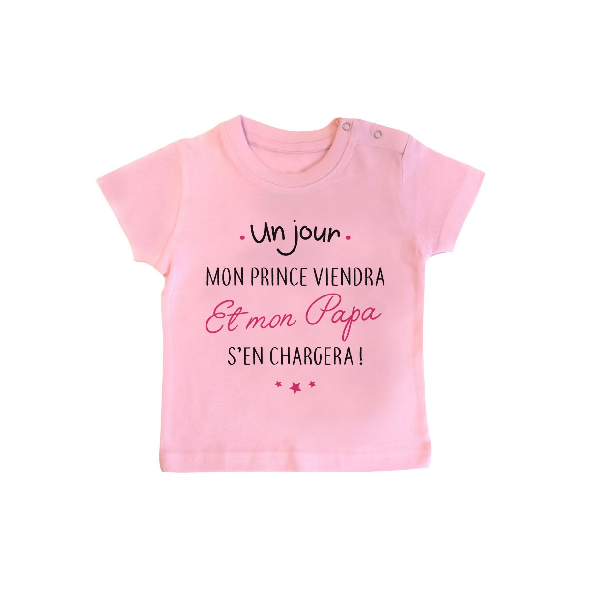 T-Shirt bébé Un jour mon prince viendra