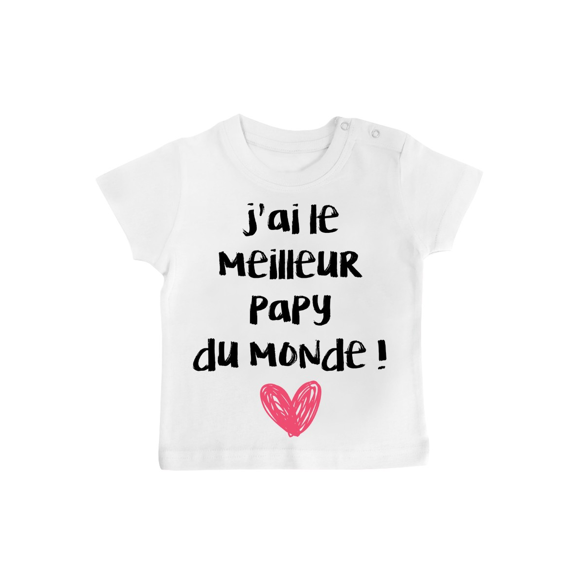 T-Shirt bébé J'ai le meilleur Papy du monde
