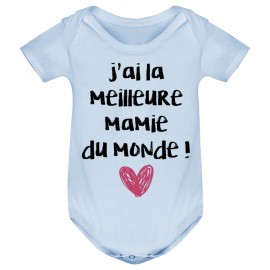 Body bébé J'ai la meilleure Mamie du monde