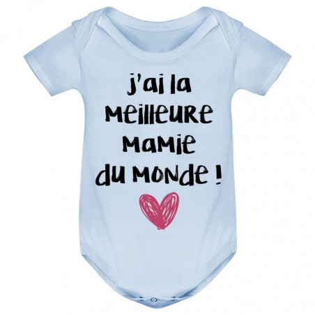 Body bébé J'ai la meilleure Mamie du monde