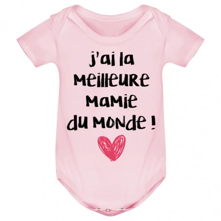 Body bébé J'ai la meilleure Mamie du monde