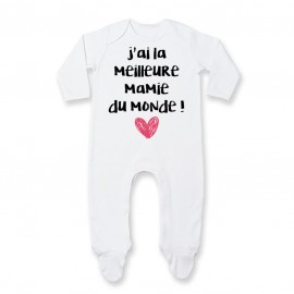 Pyjama bébé J'ai la meilleure Mamie du monde