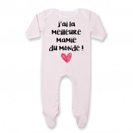 Pyjama bébé J'ai la meilleure Mamie du monde