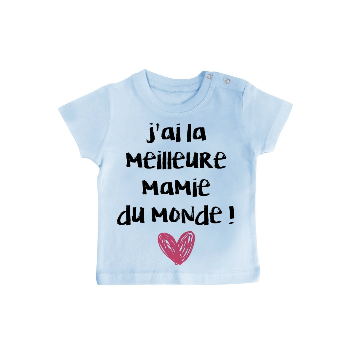 T-Shirt bébé J'ai la meilleure Mamie du monde