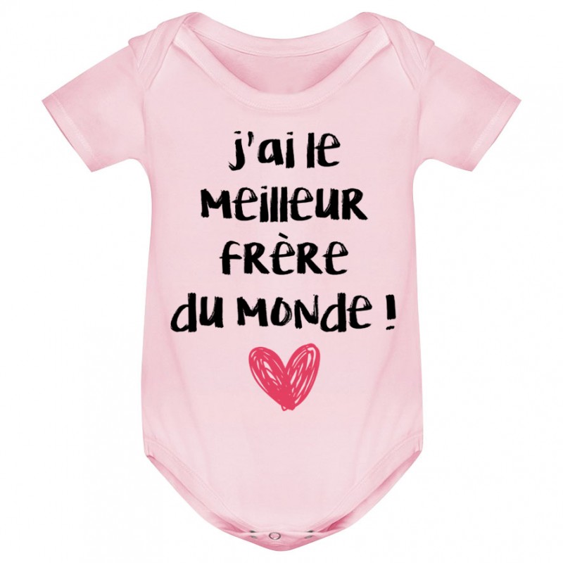 Body bébé J'ai le meilleur Frère du monde Body bébé J'ai le meilleur Frère du monde