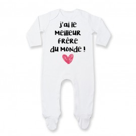 Pyjama bébé J'ai le meilleur Frère du monde