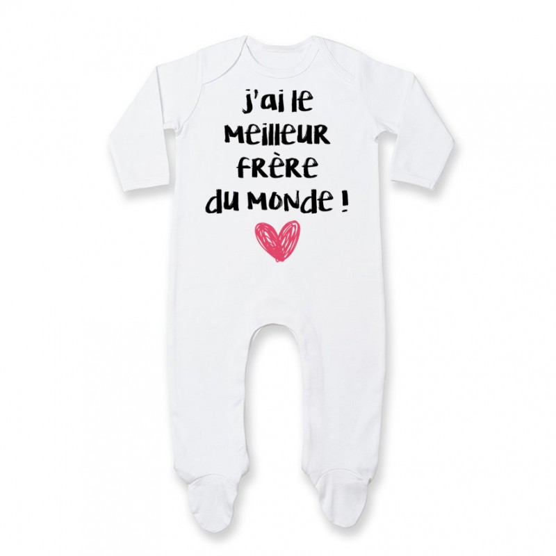 Pyjama bébé J'ai le meilleur Frère du monde Pyjama bébé J'ai le meilleur Frère du monde