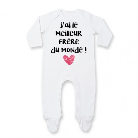 Pyjama bébé J'ai le meilleur Frère du monde