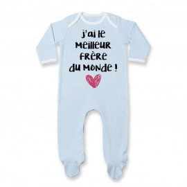 Pyjama bébé J'ai le meilleur Frère du monde