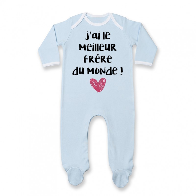 Pyjama bébé J'ai le meilleur Frère du monde Pyjama bébé J'ai le meilleur Frère du monde
