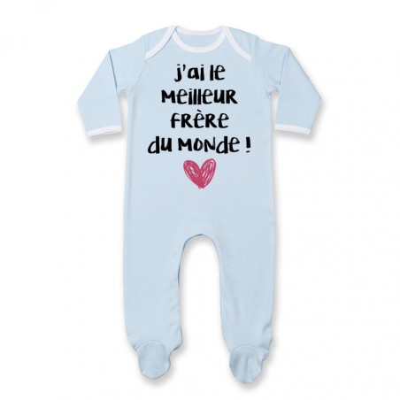 Pyjama bébé J'ai le meilleur Frère du monde