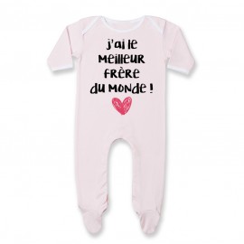 Pyjama bébé J'ai le meilleur Frère du monde