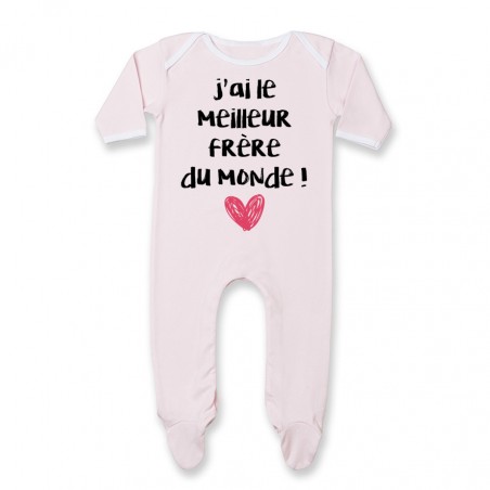 Pyjama bébé J'ai le meilleur Frère du monde