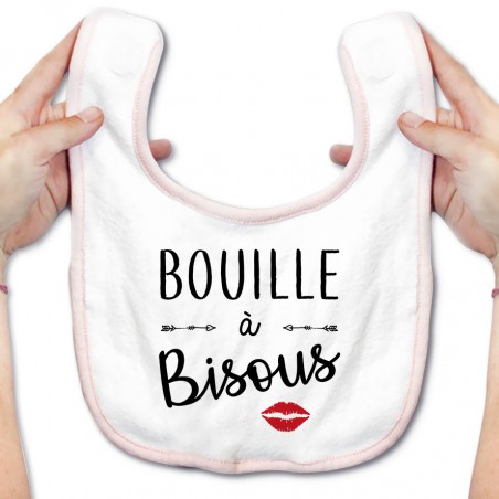 Bavoir bébé Bouille à bisous