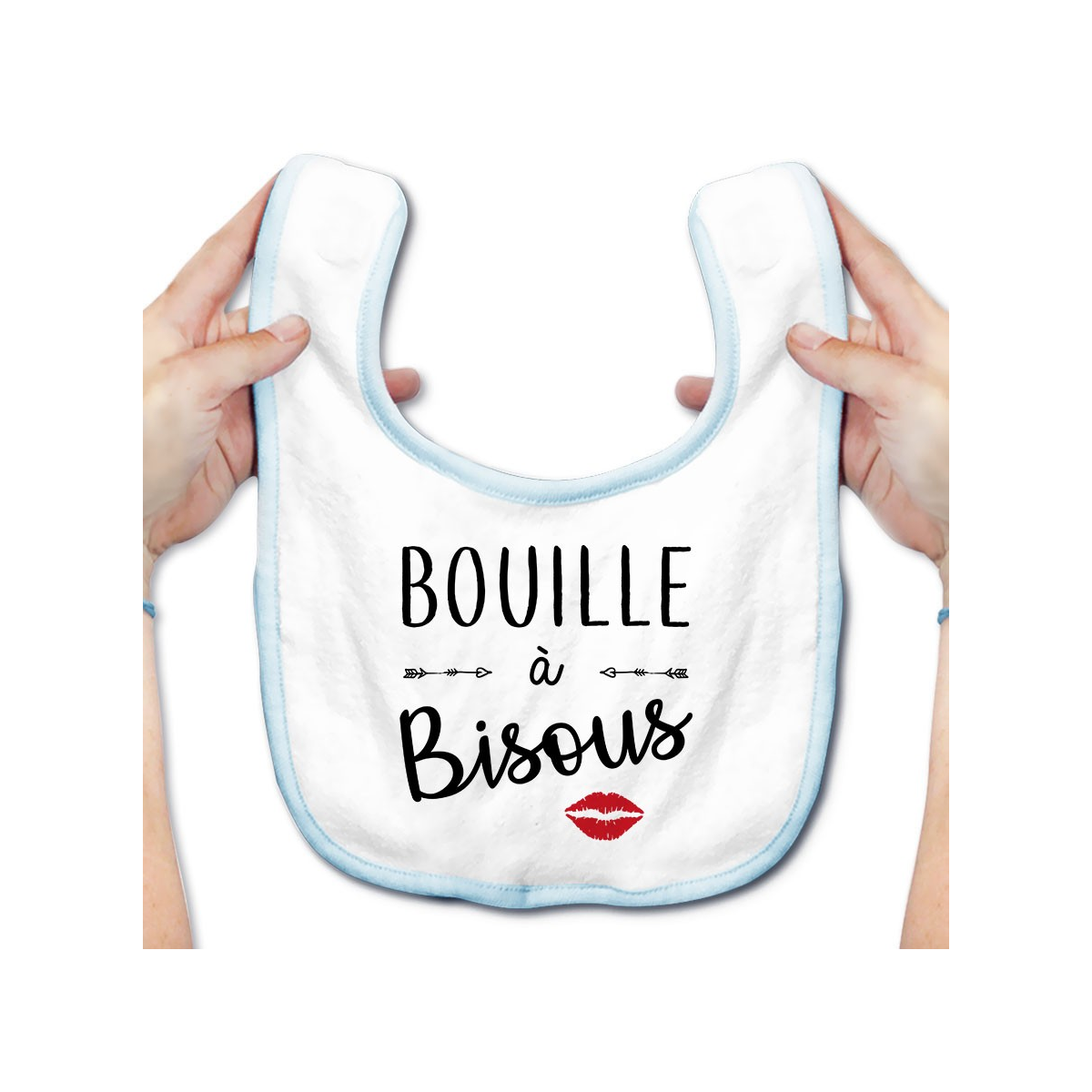 Bavoir bébé Bouille à bisous