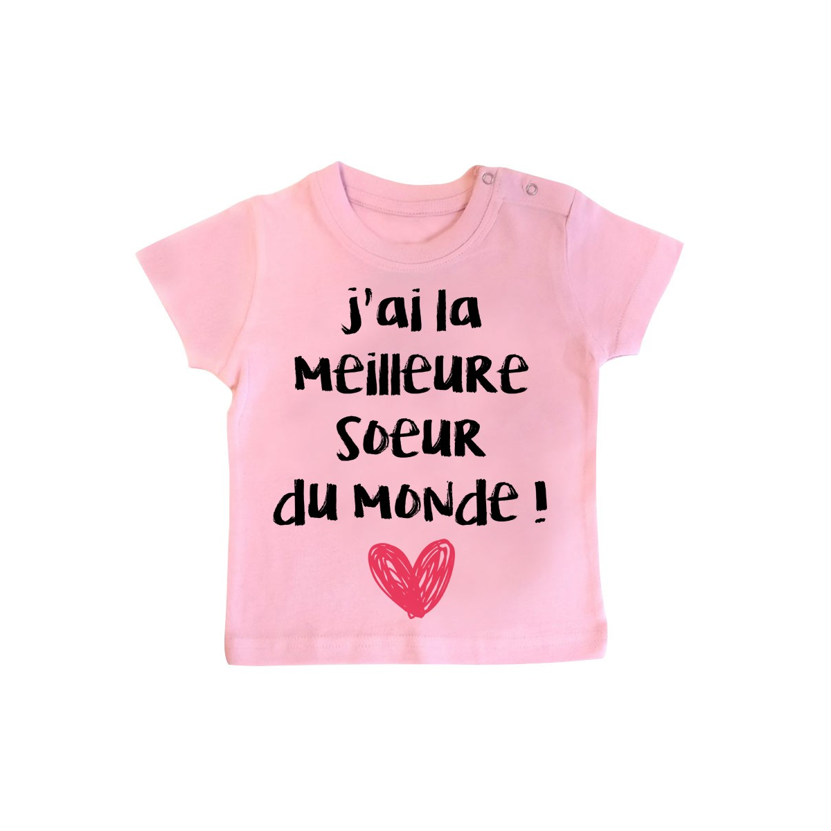 T-Shirt bébé J'ai la meilleure Soeur du monde