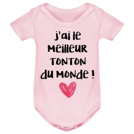 Body bébé J'ai le meilleur Tonton du monde