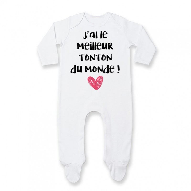 Pyjama bébé J'ai le meilleur Tonton du monde Pyjama bébé J'ai le meilleur Tonton du monde