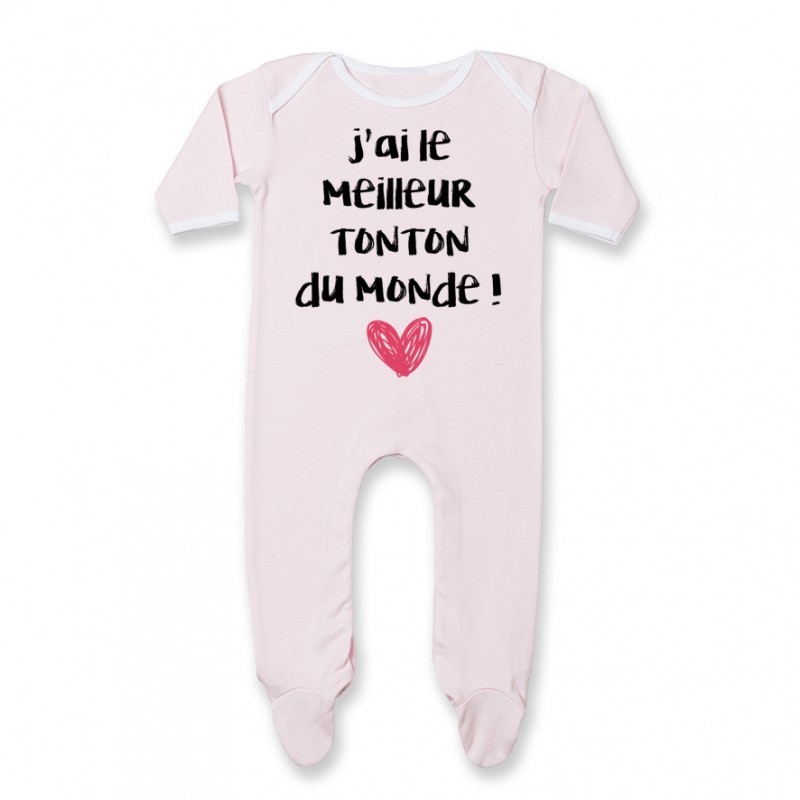 Pyjama bébé J'ai le meilleur Tonton du monde Pyjama bébé J'ai le meilleur Tonton du monde