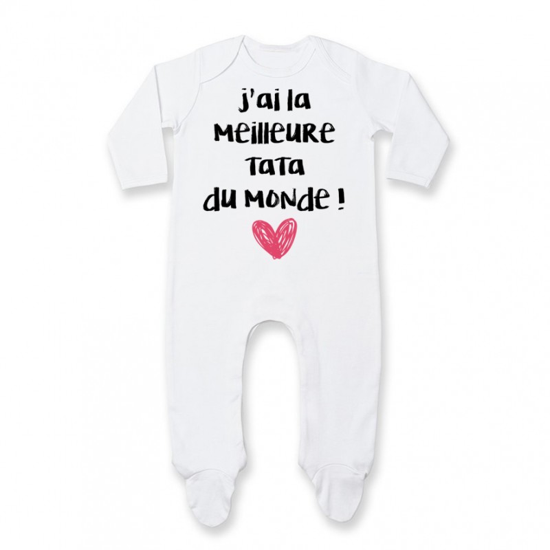 Pyjama bébé J'ai la meilleure Tata du monde Pyjama bébé J'ai la meilleure Tata du monde