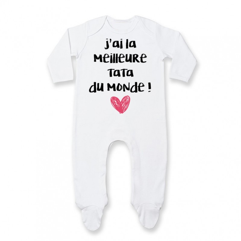 Pyjama bébé J'ai la meilleure Tata du monde