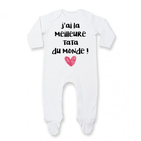 Pyjama bébé J'ai la meilleure Tata du monde