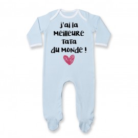 Pyjama bébé J'ai la meilleure Tata du monde