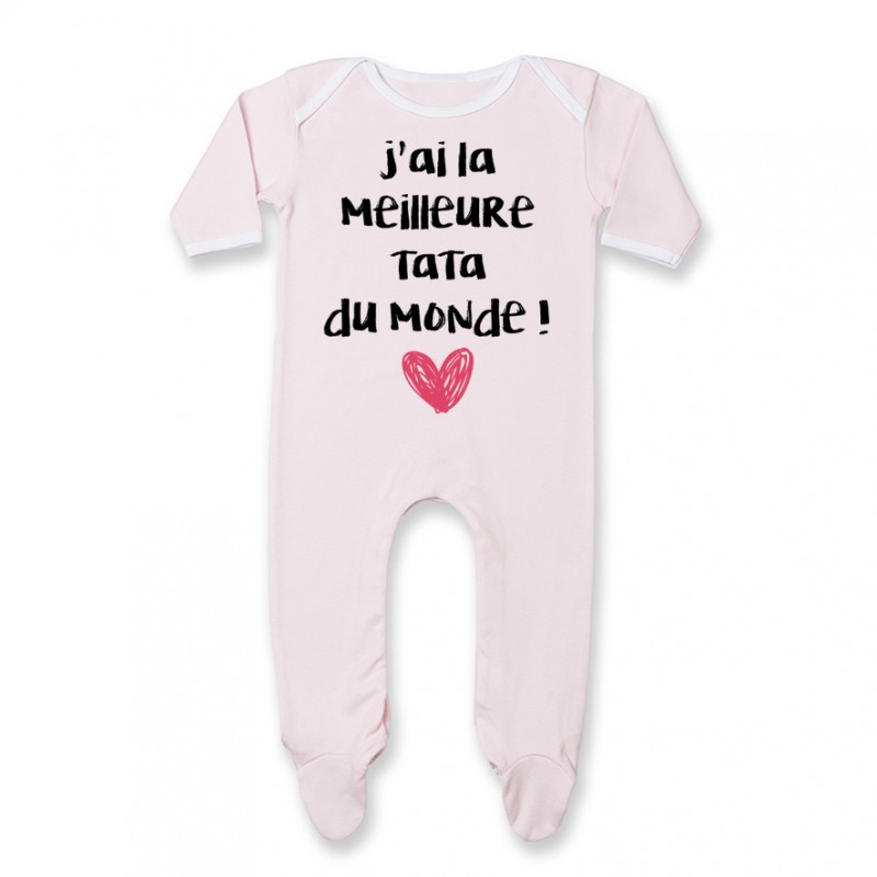 Pyjama bébé J'ai la meilleure Tata du monde Pyjama bébé J'ai la meilleure Tata du monde
