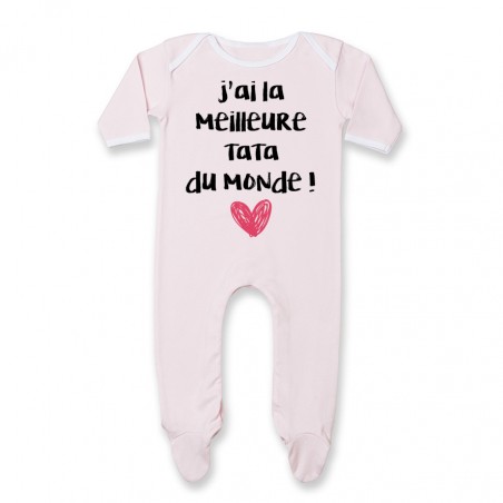 Pyjama bébé J'ai la meilleure Tata du monde