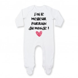 Pyjama bébé J'ai le meilleur Parrain du monde