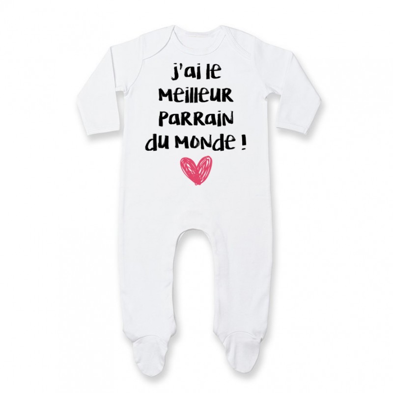 Pyjama bébé J'ai le meilleur Parrain du monde Pyjama bébé J'ai le meilleur Parrain du monde