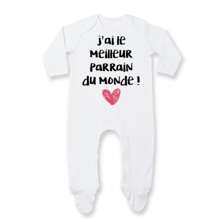 Pyjama bébé J'ai le meilleur Parrain du monde