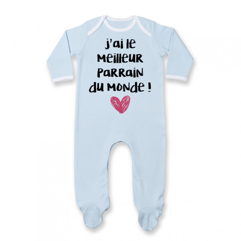 Pyjama bébé J'ai le meilleur Parrain du monde Pyjama bébé J'ai le meilleur Parrain du monde